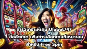 การวิเคราะห์เกม Ufabet747 3 ข้อสังเกตเพื่อการเลือกเกมที่เหมาะสมสำหรับ Free Spin-7